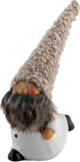 Χριστουγεννιάτικη Φιγούρα Zen Collection 44734 Νάνος από Κεραμικό 13x10.5x31cm Μπεζ