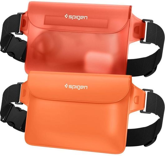 Τσαντάκι Μέσης Spigen Aqua Shield Αδιάβροχο Σετ 2τμχ Πορτοκαλί