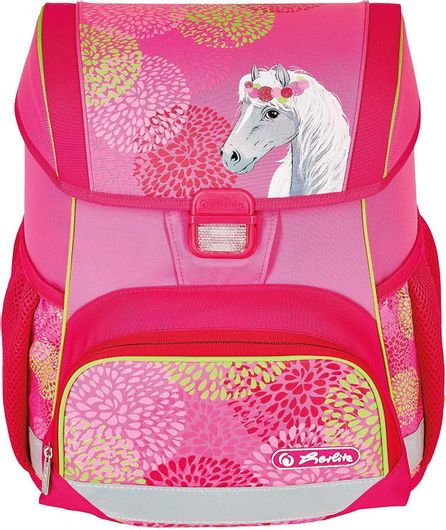 Σχολική Τσάντα Πλάτης Δημοτικού Herlitz Loop Plus Bloomy Horse Ροζ