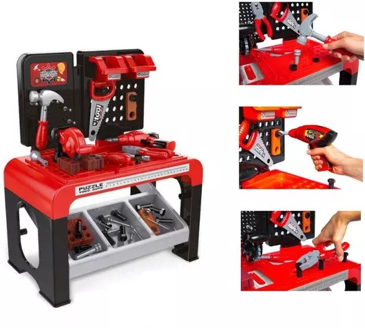 Παιδικός Πάγκος Εργασίας με Ηλεκτρικά Εργαλεία 46τμχ για 3+ Ετών
