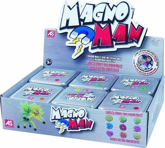 Διαδραστικό Παιχνίδι As company Magnoman 2 Φιγούρες σε Μεταλλική Θήκη για 3+ Ετών