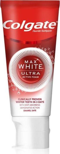 Οδοντόκρεμα Colgate Max White Ultra Active Foam για Λεύκανση 50ml
