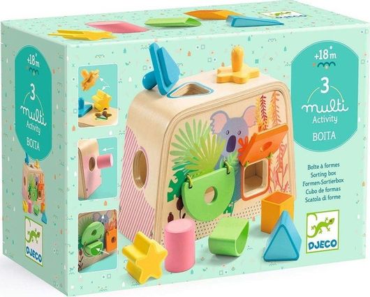 Djeco Παιχνίδι Ταξινόμησης Σχημάτων Κοάλα από Ξύλο για 18+ Μηνών