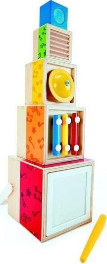 Παιδικό Μουσικό Σετ Hape Κύβοι Ταξινόμησης Ξύλινο για 18+ Μηνών