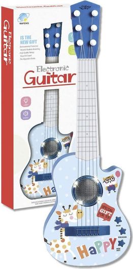Παιδική Ηλεκτρονική Κιθάρα με Χορδές Μπλε για 3+ Ετών