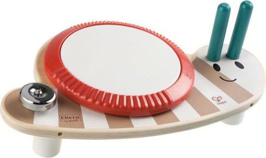 Παιδικό Τύμπανο Hape Σαλιγκάρι Ελαστικό για 12+ Μηνών