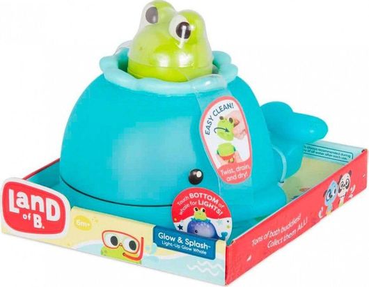 Βρεφικό Παιχνίδι Μπάνιου B.toys με Φως ''Φάλαινα με Βατραχάκι Μπουγελόφατσα'' για 6+ Μηνών