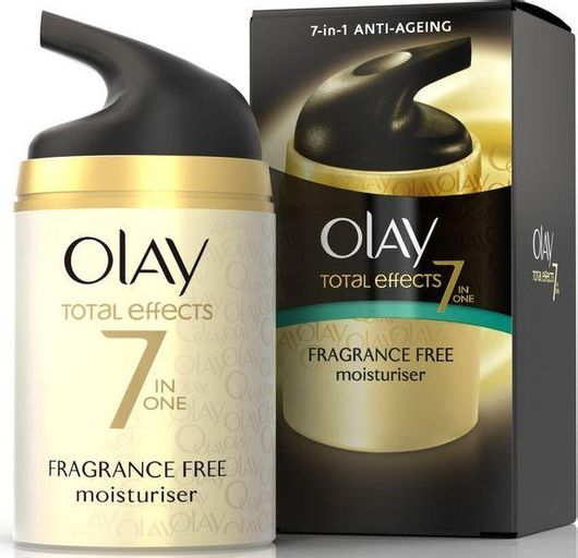 Κρέμα Προσώπου Olay Total Effects Anti-Aging Daily Moisturizer Fragrance Free για Ενυδάτωση, Αντιγήρανση & Σύσφιξη 50ml