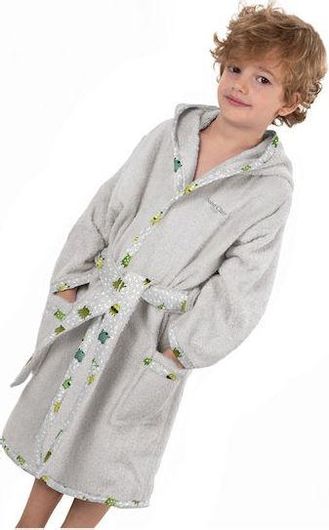 Παιδικό Μπουρνούζι Saint Clair Monsters Lime για 4-6 Ετών