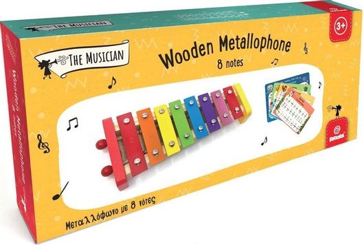 Παιδικό Μεταλλόφωνο Svoora Ξύλινο με 8 Νότες για 3+ Ετών