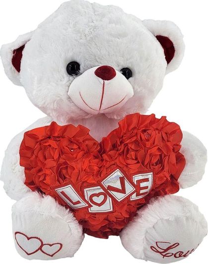 Δωρόσημο Λούτρινο Αρκουδάκι Αγίου Βαλεντίνου 58 εκ.