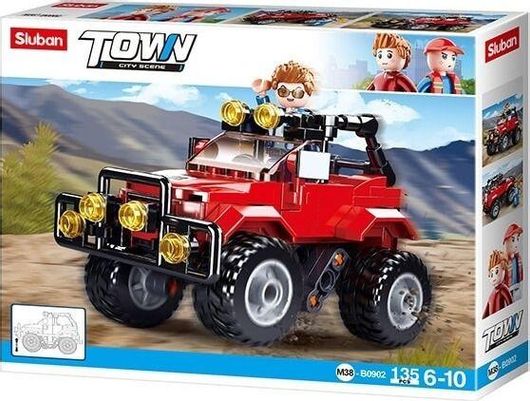 Τουβλάκια Sluban Town Red SUV Σετ 135τμχ για 6+ Ετών