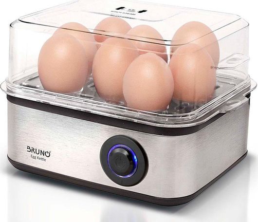 Βραστήρας Αυγών Bruno 8 Θέσεων 500W Ασημί