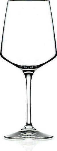 Σετ Ποτήρια Κρασιού RCR 0803316 Κρυστάλλινα Κολωνάτα 386ml 6τμχ Διάφανο