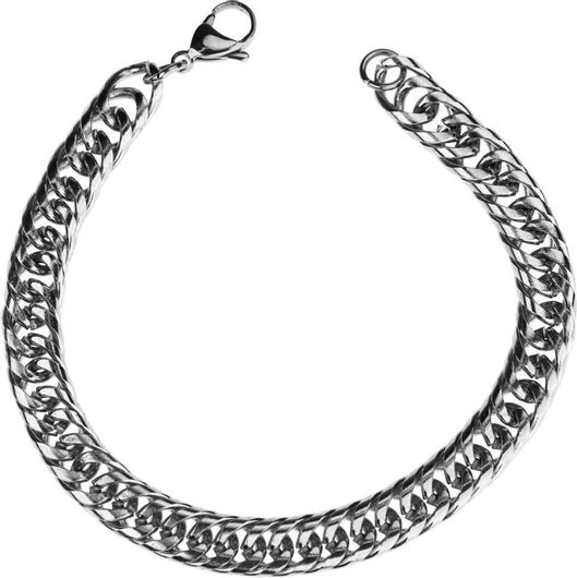 Αλυσίδα Χειρός Original Men's Fashion Snake Silver από Ατσάλι