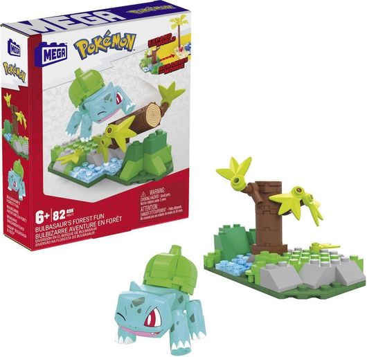 Τουβλάκια Mega Bloks Bulbasaur Forest Trek Σετ 82τμχ Γαλάζιο για 6+ Ετών