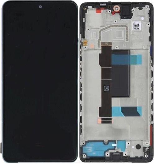 Οθόνη Xiaomi Service Pack με Πλαίσιο για Poco X5 Pro Μαύρο
