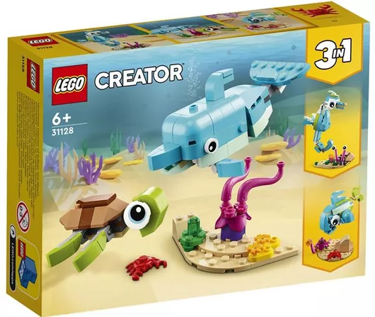 Lego Creator 3-in-1: Dolphin & Turtle για 6+ Ετών #31128