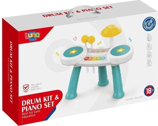 Μουσικό Παιχνίδι Luna Toys Ντραμς για 3+ Ετών 