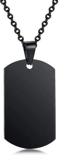 Κολιέ Μενταγιόν Original Men's Fashion Dog Tag από Ανοξείδωτο Ατσάλι 70cm