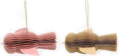 Χριστουγεννιάτικα Κρεμαστά Πουλάκια Νext Χάρτινα Σετ 2τμχ