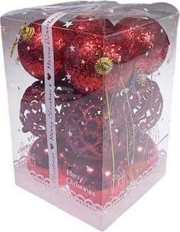 Χριστουγεννιάτικες Μπάλες Next Deco 6cm Σετ 12τμχ Κόκκινο