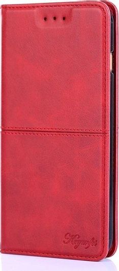 Για TCL 30 SE/306/305/Sharp Aqous V6/V6 Plus Cow Texture Μαγνητική οριζόντια δερμάτινη θήκη τηλεφώνου Κόκκινο