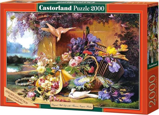Pcs. Elegant Still Life With Flowers, Eugene Bidau Puzzle 2D 2000pcs