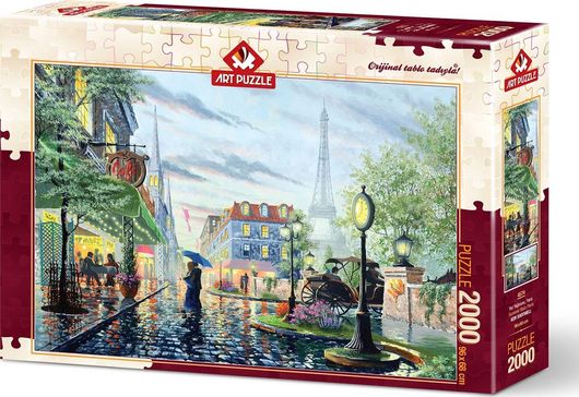 Puzzle Summer Rain Paris 2D 2000 Κομμάτια