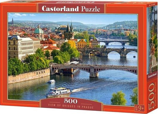 Puzzle View of Bridges in Prague 2D 500 Κομμάτια