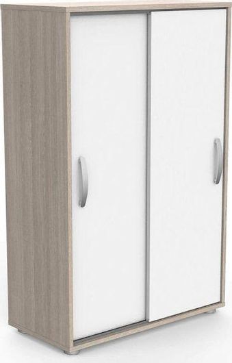 Ντουλάπα Ρούχων Polihome Δίφυλλη από Μοριοσανίδα 68x32.9x105.6cm Λευκό