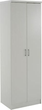 Ντουλάπα Ρούχων HomeMarkt Δίφυλλη από Μοριοσανίδα 60x43x181cm Λευκό