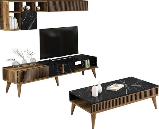 Φοιτητικό Σετ Επίπλων HomeMarkt HM11847.02 Έπιπλο Τηλεόρασης / Τραπεζάκι Σαλονιού 2τμχ