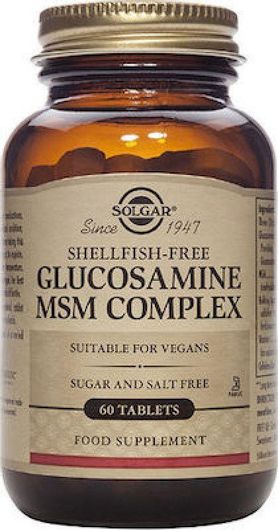 Solgar Meta-Flex Glucosamine Hyaluronic Acid Chondroitin Msm Shellfish Free Συμπλήρωμα για την Υγεία Αρθρώσεων & Οστών 60 Ταμπλέτες