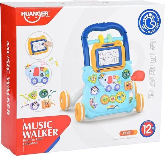 Περπατούρα Huanger Music Walker Πλαστική για 12+ Μηνών