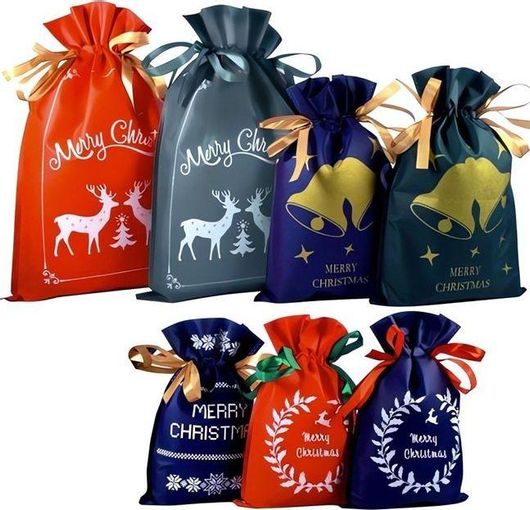 Σετ Χριστουγεννιάτικα Πουγκιά Ruhhy 22251 8τμχ