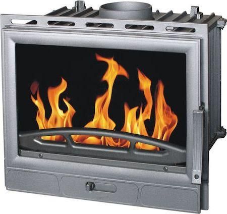 Ενεργειακό Τζάκι Plamen Barun 1 Κασέτα Ξύλου 8.6kW Ίσιο με Ανοιγόμενη Πόρτα