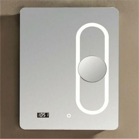 Καθρέπτης Μπάνιου Inter Ceramic 1715 LED Αφής Μεγεθυντικός Ορθογώνιο 60x80cm