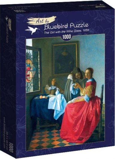 Puzzle Museum Series Vermeer The Girl with the Wine Glass 2D 1000 Κομμάτια