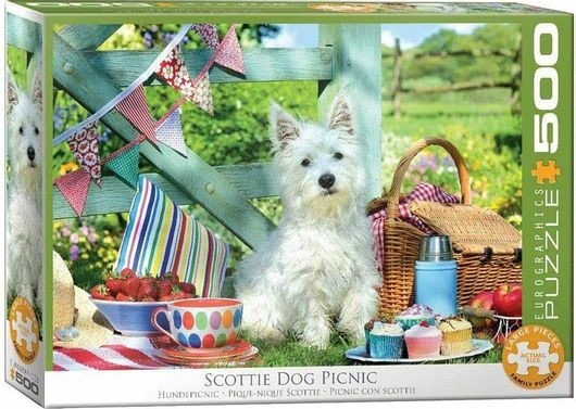 Puzzle Scottie Dog Picnic 2D 500 Κομμάτια