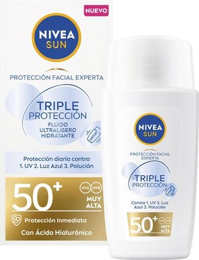 Nivea Sun Triple Protection Αντηλιακό Προσώπου SPF50 40ml