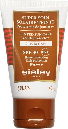 Αντηλιακό Προσώπου Sisley Paris Super Soin Solaire Tinted Porcelain 0 Κρέμα SPF30 με Χρώμα 40ml