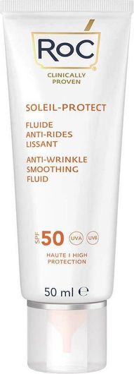 Αντηλιακό Λοσιόν Προσώπου Roc Soleil-Protect Anti-Wrinkle Smoothing SPF50 50ml