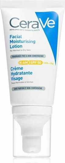 Αντηλιακή Κρέμα Προσώπου CeraVe Moisturizers SPF50 52ml