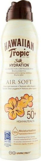 Hawaiian Tropic Silk Hydration Αντηλιακή Λοσιόν για το Σώμα SPF50 σε Spray 177ml