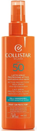 Αντηλιακή Λοσιόν Σώματος Collistar Active Protection Milk Αδιάβροχη SPF50 200ml