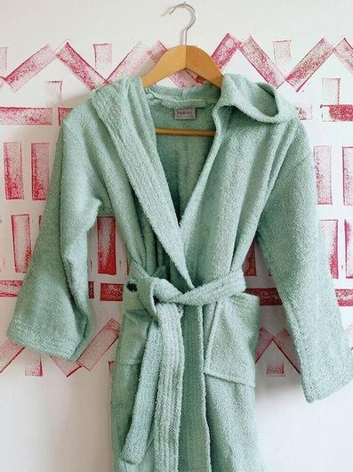 Μπουρνούζι Melinen με Κουκούλα 420gr / m² XL Γαλάζιο