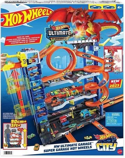 Πίστα Hot Wheels City Απόλυτο Γκαράζ με Δράκο για 4+ Ετών