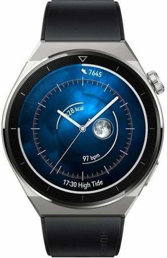 Smartwatch Huawei Watch GT 3 Pro Titanium 46mm Αδιάβροχο με Παλμογράφο Black
