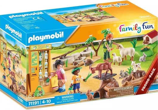 Playmobil Family Fun Ζωολογικός Κήπος με Ήμερα Ζωάκια για 4+ Ετών #71191